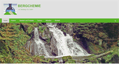 Desktop Screenshot of bergchemie.de