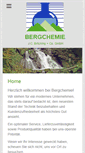 Mobile Screenshot of bergchemie.de
