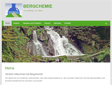 Tablet Screenshot of bergchemie.de